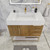 BT001 42" Modern Freestanding Bathroom Vanity with Right Drawers & Reinforced Acrylic Sink Top