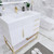 BT001 42" Modern Freestanding Bathroom Vanity with Right Drawers & Reinforced Acrylic Sink Top
