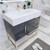BT001 42" Modern Freestanding Bathroom Vanity with Right Drawers & Reinforced Acrylic Sink Top
