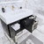 BT001 42" Modern Freestanding Bathroom Vanity with Right Drawers & Reinforced Acrylic Sink Top