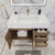 BT001 42" Modern Freestanding Bathroom Vanity with Right Drawers & Reinforced Acrylic Sink Top