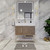 BT001 42" Modern Freestanding Bathroom Vanity with Right Drawers & Reinforced Acrylic Sink Top