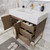 BT001 42" Modern Freestanding Bathroom Vanity with Right Drawers & Reinforced Acrylic Sink Top