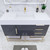 BT001 48" Modern Freestanding Bathroom Vanity with Reinforced Acrylic Sink Top