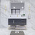 BT001 48" Modern Freestanding Bathroom Vanity with Reinforced Acrylic Sink Top