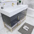BT001 48" Modern Freestanding Bathroom Vanity with Reinforced Acrylic Sink Top