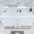 BT001 60" Modern Freestanding Single Sink Bathroom Vanity with Reinforced Acrylic Sink Top