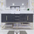BT001 60" Modern Freestanding Single Sink Bathroom Vanity with Reinforced Acrylic Sink Top