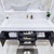 BT001 60" Modern Freestanding Single Sink Bathroom Vanity with Reinforced Acrylic Sink Top