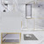 BT001 60" Modern Freestanding Single Sink Bathroom Vanity with Reinforced Acrylic Sink Top