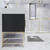 BT001 60" Modern Freestanding Single Sink Bathroom Vanity with Reinforced Acrylic Sink Top