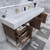 BT001 72" Modern Freestanding Double Sink Modular Bathroom Vanity with Reinforced Acrylic Sink Top