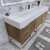 BT001 72" Modern Freestanding Double Sink Modular Bathroom Vanity with Reinforced Acrylic Sink Top