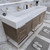 BT001 72" Modern Freestanding Double Sink Modular Bathroom Vanity with Reinforced Acrylic Sink Top
