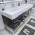 BT001 72" Modern Freestanding Double Sink Modular Bathroom Vanity with Reinforced Acrylic Sink Top