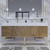 BT001 84" Modern Freestanding Double Sink Modular Bathroom Vanity with Reinforced Acrylic Sink Top