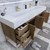 BT001 84" Modern Freestanding Double Sink Modular Bathroom Vanity with Reinforced Acrylic Sink Top