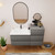 MOB 50" Modern Wall-Mounted Floating Bathroom Vanity with 20" Side Storage Cabinet & Reinforced Acrylic Sink Top