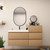 MOB 50" Modern Wall-Mounted Floating Bathroom Vanity with 20" Side Storage Cabinet & Reinforced Acrylic Sink Top