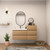 MOB 50" Modern Wall-Mounted Floating Bathroom Vanity with 20" Side Storage Cabinet & Reinforced Acrylic Sink Top