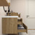 MOB 50" Modern Wall-Mounted Floating Bathroom Vanity with 20" Side Storage Cabinet & Reinforced Acrylic Sink Top