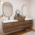 MOB 80" Modern Wall-Mounted Floating Double Sink Bathroom Vanity with 20" Center Storage Cabinet & Reinforced Acrylic Sink Tops