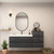 MOB 62" Modern Wall-Mounted Floating Bathroom Vanity with 20" Side Storage Cabinet & Reinforced Acrylic Sink Top