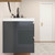 MOB 62" Modern Wall-Mounted Floating Bathroom Vanity with 20" Side Storage Cabinet & Reinforced Acrylic Sink Top