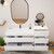 MOB 62" Modern Wall-Mounted Floating Bathroom Vanity with 20" Side Storage Cabinet & Reinforced Acrylic Sink Top