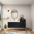 MOB 62" Modern Wall-Mounted Floating Bathroom Vanity with 20" Side Storage Cabinet & Reinforced Acrylic Sink Top