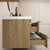 MOB 62" Modern Wall-Mounted Floating Bathroom Vanity with 20" Side Storage Cabinet & Reinforced Acrylic Sink Top