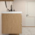 MOB 62" Modern Wall-Mounted Floating Bathroom Vanity with 20" Side Storage Cabinet & Reinforced Acrylic Sink Top