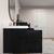MOB 116" Modern Wall-Mounted Floating Double Sink Bathroom Vanity with 20" Center Storage Cabinet & Reinforced Acrylic Sink Tops