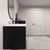 MOB 116" Modern Wall-Mounted Floating Double Sink Bathroom Vanity with 20" Center Storage Cabinet & Reinforced Acrylic Sink Tops