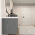 MOB 116" Modern Wall-Mounted Floating Double Sink Bathroom Vanity with 20" Center Storage Cabinet & Reinforced Acrylic Sink Tops