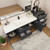 MOB 80" Modern Wall-Mounted Floating Double Sink Bathroom Vanity with 20" Side Storage Cabinet & Reinforced Acrylic Sink Top