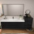 MOB 80" Modern Wall-Mounted Floating Single Sink Bathroom Vanity with 20" Side Storage Cabinet & Reinforced Acrylic Sink Top