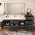 MOB 80" Modern Wall-Mounted Floating Single Sink Bathroom Vanity with 20" Side Storage Cabinet & Reinforced Acrylic Sink Top