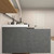 MOB 80" Modern Wall-Mounted Floating Single Sink Bathroom Vanity with 20" Side Storage Cabinet & Reinforced Acrylic Sink Top