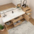MOB 80" Modern Wall-Mounted Floating Single Sink Bathroom Vanity with 20" Side Storage Cabinet & Reinforced Acrylic Sink Top