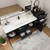MOB 80" Modern Wall-Mounted Floating Single Sink Bathroom Vanity with 20" Side Storage Cabinet & Reinforced Acrylic Sink Top