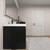 MOB 92" Modern Wall-Mounted Floating Double Sink Bathroom Vanity with 20" Side Storage Cabinet & Reinforced Acrylic Sink Top