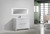 MORENO DOLCE 48'' HIGH GLOSS WHITE MODERN BATHROOM VANITY W/ 2 DOORS 3 DRAWERS AND ACRYLIC SINK