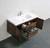 MORENO MOB 48" ROSEWOOD WALL MOUNTED MODERN BATHROOM VANITY WITH REINFORCED ACRYLIC SINK