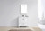 SYCA 36" WHITE BATHROOM VANITY WITH CARRARA MARBLE TOP