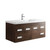 Alma 48" Rosewood Wall Hung Modern Bathroom Vanity