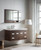Alma 48" Rosewood Wall Hung Modern Bathroom Vanity