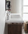 Lake 42" Rosewood Free Standing Modern Bathroom Vanity with Chrome Stainless Steel Frame with Acrylic Sink