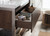 Lake 42" Rosewood Free Standing Modern Bathroom Vanity with Chrome Stainless Steel Frame with Acrylic Sink