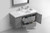 MORENO MOB 48" CONCRETE GREY WALL MOUNTED MODERN BATHROOM VANITY WITH REEINFORCED ACRYLIC SINK